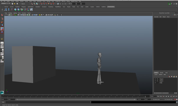 Img 2: Posa chiave finale applicata al character 3D sottoposto ad animazione.