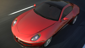Alfa Romeo disco volante by Dario Morittu - Mastering Maya - iMasterArt